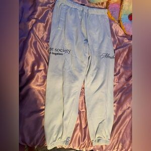 H&M light teal sweat pants